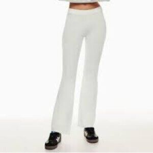 Aritzia Sunday Best Posie Jersey Knit Pant in White size Medium